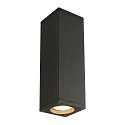 Wall luminaire THEO WALL OUT, 2xGU10, square, anthracite