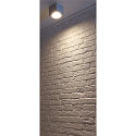 SLV Plafonnier ext�rieur BIG THEO CEILING OUT angulaire GU10 IP44, Gris argent