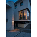 LED Outdoor luminaire OUT BEAM LED Wall luminaire, double beam, 3000K, IP44, silver grey