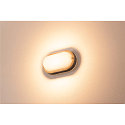 SLV LED Outdoor luminaire TERANG 2 Wall-/Ceiling luminaire, oval, 120�, SMD LED, 3000K, IP44, anthracite