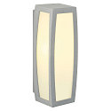 Luminaire mural d�ext�rieur MERIDIAN BOX E27 IP54, Gris argent gradable