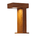 SLV Outdoor Floorlamp RUSTY PATHLIGHT, IP44, height 40cm, GX53 TCR-TSE max. 9W, FeCSi steel rust color