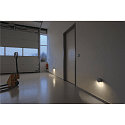 SLV Luminaire mural d�ext�rieur PEMA LED rond IP44, Gris argent