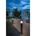 SLV Lampadaire d�ext�rieur GRAFIT 60 POLE angulaire, avec diffuseur E27 IP44, anthrazit gradable