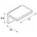 SLV Luminaire mural d'ext�rieur ANGOLUX WALL IP44, blanche