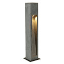 Lampadaire d�ext�rieur ARROCK STONE 75 COB angulaire, langue LED IP55, gris basalte, acier inoxydable 