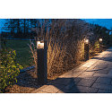 SLV Lampadaire d�ext�rieur LOGS 70 Bas, angulaire, indirect LED IP65, anthrazit 