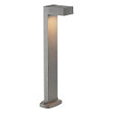 SLV Lampadaire d�ext�rieur QUADRASYL 75 Bas, angulaire GX53 IP44, gris argent gradable