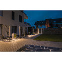 SLV Lampadaire d�ext�rieur QUADRASYL 75 Bas, angulaire GX53 IP44, gris argent gradable