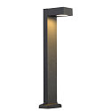 SLV Lampadaire d�ext�rieur QUADRASYL 75 Bas, angulaire GX53 IP44, anthrazit gradable