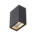 Luminaire mural QUAD 1 angulaire LED IP44, anthrazit