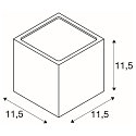 SLV Luminaire mural d�ext�rieur SITRA CUBE haut bas, forme en d� GX53 IP44, anthrazit gradable