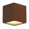 Luminaire mural d'ext�rieur SITRA CUBE haut bas, forme en d� GX53 IP44, rouille gradable