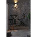 SLV Luminaire mural d'ext�rieur SITRA CUBE haut bas, forme en d� GX53 IP44, rouille gradable