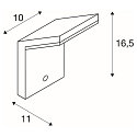 SLV Luminaire mural d'ext�rieur ORDI avec capteur IP44, anthrazit 