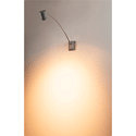 SLV Lumi�re d'affichage MYRA DISPLAY CURVE � 1 flamme, rotatif, avec bras articul�, inclinable GU10 IP55, Gris argent gradable