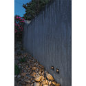 SLV LED Wall recessed luminaire DOWNUNDER OUT LED S, 0,96W, 3000K, IP55, anthracite