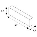 SLV Accessories for LED Emergency Light P-LIGHT AREAL LED Replacement battery, Ni-Cad 3,6V 1000mA, 2 items