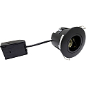 Lumière encastrée UNI INSTALL G2 rond GU10 IP44, noir 