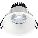 recessed luminaire VELIA round IP44, white matt dimmable 11W 2700K