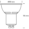 SLV Ampoule LED LONG LIFE GU10 5W 240lm 2700K 38° gradable opale