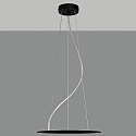 pendant suspension LISBOA 40 - ON-OFF / TRIAC - 250CM 3-fold, black matt