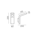 ACB Luminaire mural d’extérieur ZEN 16/2038-25 IP65, anthrazit