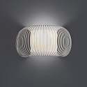 ACB Luminaire mural MIRTA 3055/40 haut bas E27 IP20, opale, blanche gradable
