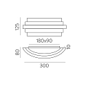 Luminaire mural LUXUR 16/3840-30 IP20