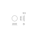 ACB Luminaire mural d’extérieur COMBO 16/3966-20 IP65, or