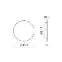 Luminaire mural d’extérieur COMBO 16/3966-45 IP65, blanche