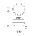 ACB outdoor wall luminaire YES 16/3993 IP65, white