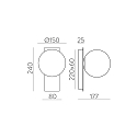 Luminaire mural KIN 16/8169 IP20