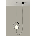 ACB Luminaire à suspension HALO 3815/1 à 1 flamme IP20, opale, noir