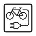 Prise de courant E-BIKE TYPE GERMAN (NO 4417 /-19) avec couvercle, version v�lo �lectrique, vert, gris