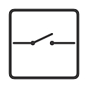 Interrupteur inverseur NO 4417 /-19 2 voies, on/off, gris