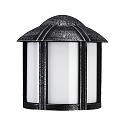 Luminaire mural d'extérieur TYPE NO 3221 rond, rayonnement latéral E27 IP44, noir  gradable