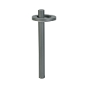 LED Bollard light Type No. 2093, light distributor in ring shape, IP54, 90cm, 16W 3000K 1600lm, rigid optics, anthracite