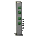 Albert Outdoor Energy column empty Type No. 4407, IP54, max. 5 optional inserts, excl. lighting, excl. switching function, anthracite