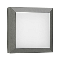 Applique et plafonnier TYPE NO 6560 petit, carré, dimmable, résistant aux chocs 54, anthrazit gradable