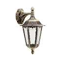 Luminaire mural d'extérieur TYPE NO 1819 Bas, angulaire E27 23, marron, laiton satiné gradable