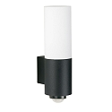 Luminaire mural d�ext�rieur TYPE NO 0378 avec capteur, avec d�tecteur de mouvement E27 IP54, noir  gradable