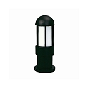 Luminaire en forme de borne TYPE NO 0521 cylindrique E27 44, noir mat gradable