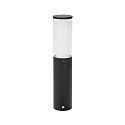 Luminaire en forme de borne TYPE NO 0545 cylindrique E27 44, noir mat