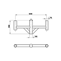 Albert Fixation du m�t TYPE NO 1009 noir mat