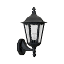 Luminaire mural d'extérieur TYPE NO 1818 haut, angulaire E27 23, noir mat gradable