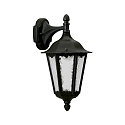 Luminaire mural d'extérieur TYPE NO 1819 Bas, angulaire E27 23, noir mat gradable