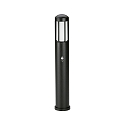 Borne d'�clairage TYPE NO 2221 cylindrique, avec d�tecteur de mouvement E27 44, noir mat gradable