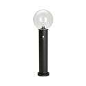 Borne d'�clairage TYPE NO 2012 rond, avec d�tecteur de mouvement E27 44, noir mat gradable
