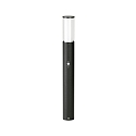 Borne d'�clairage TYPE NO 2069 cylindrique, avec d�tecteur de mouvement E27 44, noir mat gradable
